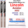 thumbnail image 1 of 2022 Lincoln Aviator Beam Blade Wipers (Set of 2), 1 of 3
