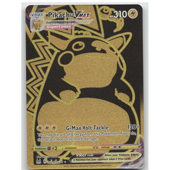 2022 Lost Origin Pikachu VMAX Gold Rare #TG29/TG30