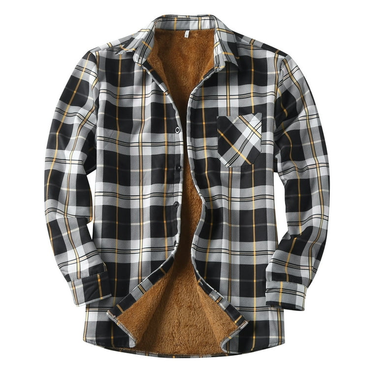 Mens flannel shop jacket walmart