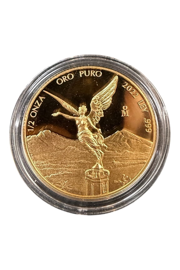 2022 Mexico 1/2 oz Onza Proof Gold Libertad Coin