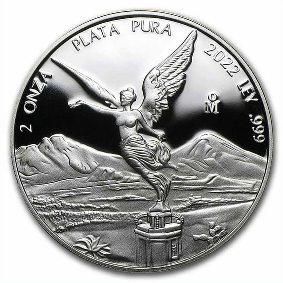 2022 Mexico 2 oz Silver Libertad Proof (In Capsule)