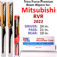 thumbnail image 1 of 2022 Mitsubishi RVR Performance Beam Wipers (Set of 3) w/Rear Wiper, 1 of 3