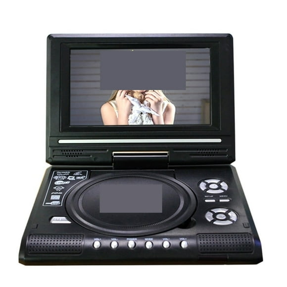2022 NEW 7.8 Inch Portable HD TV Home Car DVD Player VCD CD MP3 DVD Player USB SD Cards RCA TV Portatil Cable Game 16:9 ,Louder Volume & Simple Controls
