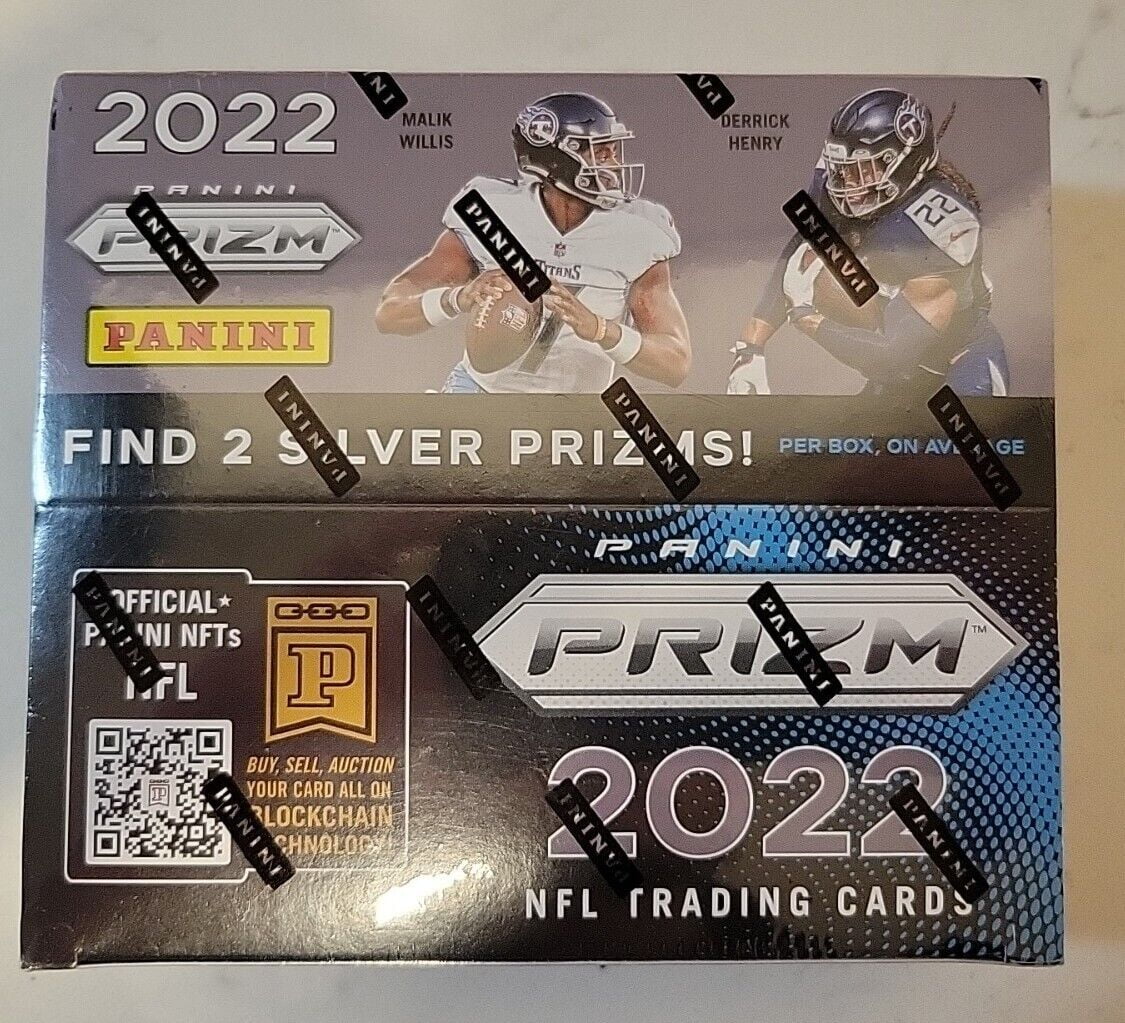 2022 NFL Prizm Football Retail Box - New Sealed - Checkerboard Prizms! Chance at Purdy, Pickett