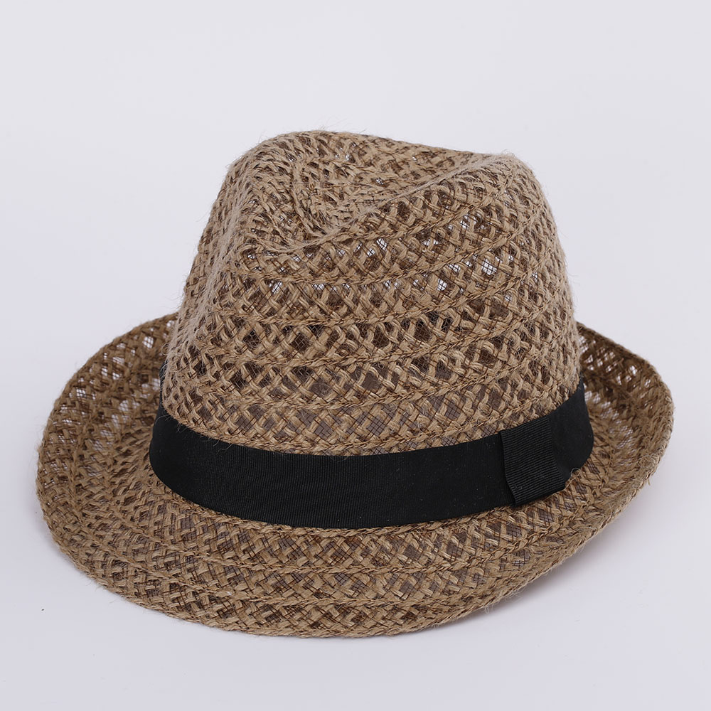2022 Natural Panama Soft Shaped Straw Hat Summer Women sun hats Men