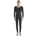 thumbnail image 1 of 2022 New Autumn Autumn Pants Double-sided Soft Velvet Seamless U-neck Long Sleeve Pants Solid Color Thermal Underwear Set Men Black XXXL, 1 of 8