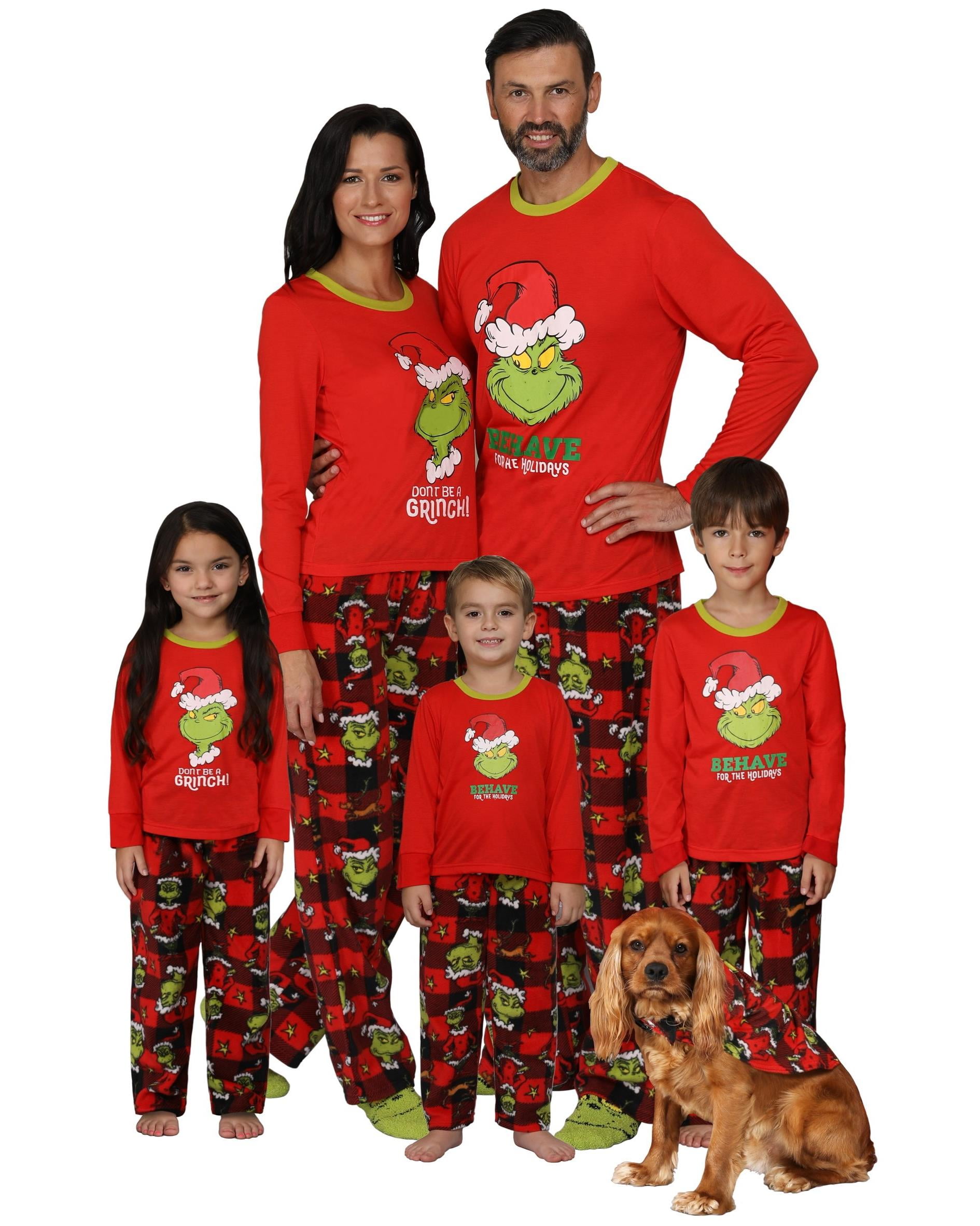 2022 New Christmas Family Pajamas,Grinch Pajamas Set,Family Matching ...