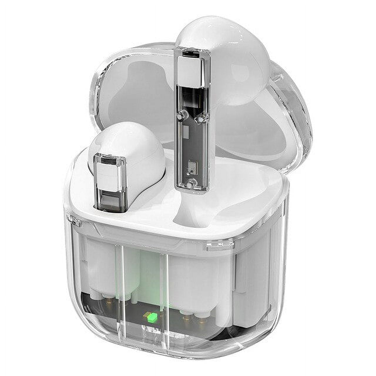 2022 New Creative True Wireless Headphones Transparent Charging Case Bluetooth Earphones 5.0 Dual In-ear Sports Running Earbuds - Earphones &amp; Headphones
