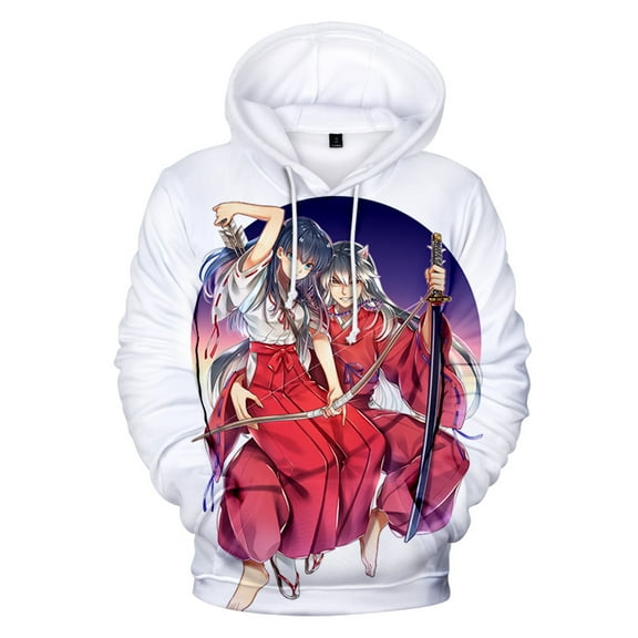 2022 New Fashion Comic Inuyasha Hoodies 3D Printed Men Women Sweatshirts Pullover Streetwear
