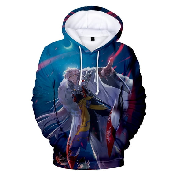 2022 New Fashion Comic Inuyasha Hoodies 3D Printed Men Women Sweatshirts Pullover Streetwear