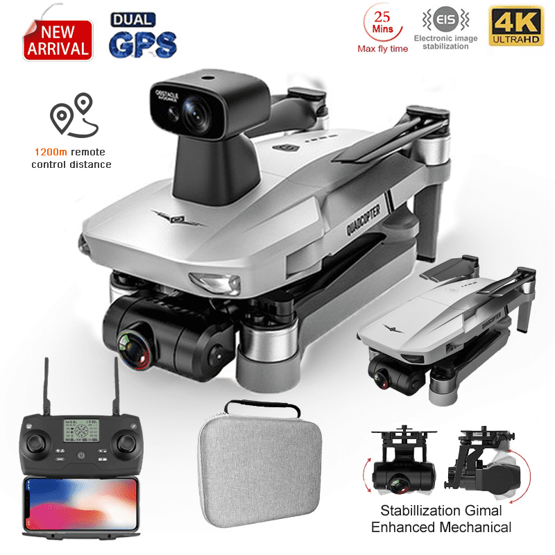 ERCHO KF102 MAX GPS Drones with Camera for Adults 4K HD, 360° Laser  Obstacle Avoidance, 2-Axis Gimbal, Auto Return, Follow Me, Professional  Drone RC