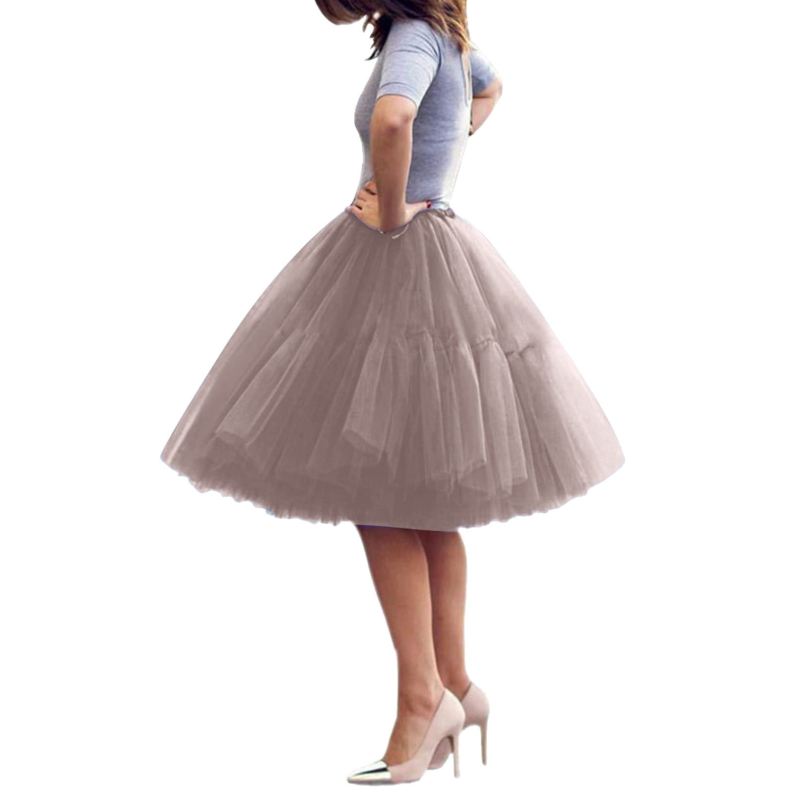 2022 New Mesh Pleated Puffy Skirt Speed Tulle Skirt - Walmart.com