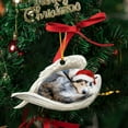 2022 New Sleeping Angel Dog Christmas Funs Pendant Cartoon Christmas