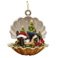 2022 New Sleeping Angel Dog Christmas Pendant Cartoon Christmas Tree