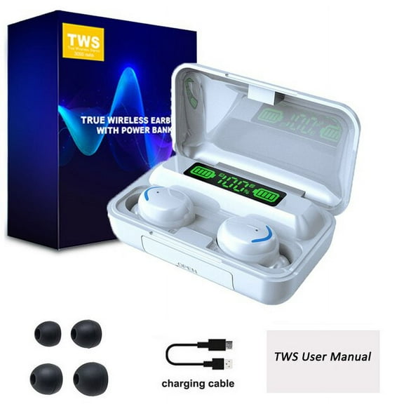 2022 New Tws Wireless Bluetooth 5.1 Headphones Stereo Sports Waterproof Ear Hook Headphones With Mic 2200mah Charging Case - Earphones &amp; Headphones