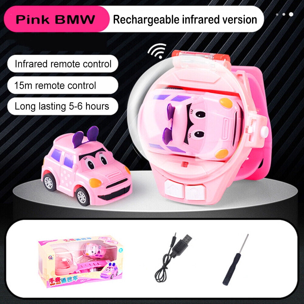 2022 New Watch Remote Control Car Toys, Kids Wear Watch Remote Control Car  Mini Flexible Charging Car Gift 