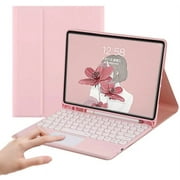 2022 New iPad Air5 /Air4 Keyboard case with touchpad Smart Ultra-Thin Color Keyboard Cute Round keycap BT Detachable Keyboard for iPad Air 4th/5th 10.9 iPad Air4/Air5
