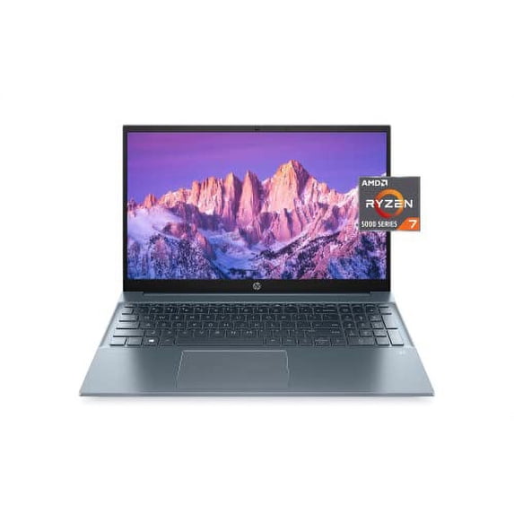 2022 Newest HP Pavilion 15.6" FHD 1080P IPS Laptop, 8-Core AMD Ryzen 7-5700U(Up to 4.3GHz, Beat i7-1180G7), 32GB RAM, 1TB NVMe SSD, Numpad, HDMI, WiFi, USB-A&C, Fast Charge, Audio by B&O, Win11