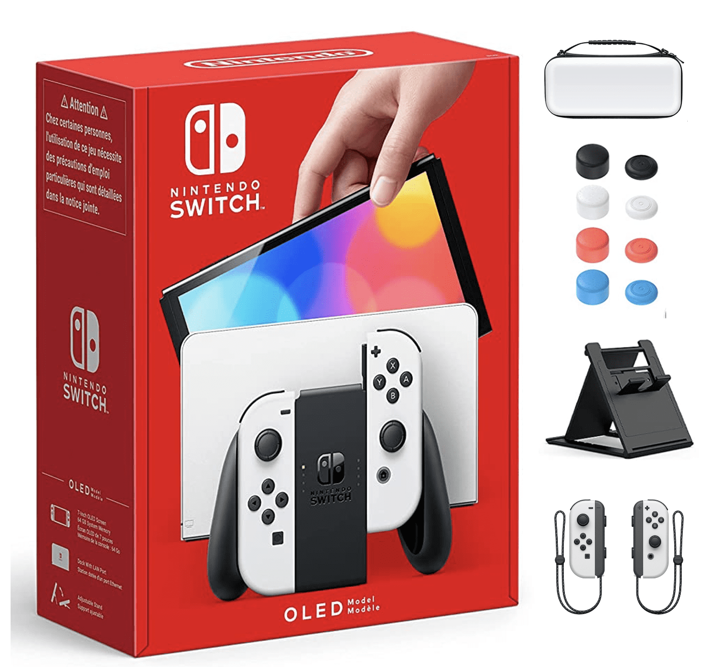 Nintendo Switch OLED Model White Set 7 Inch Screen Joy‑Con Handle Enhanced  Audio Adjustable Console Stable TV Mode Video Game - AliExpress