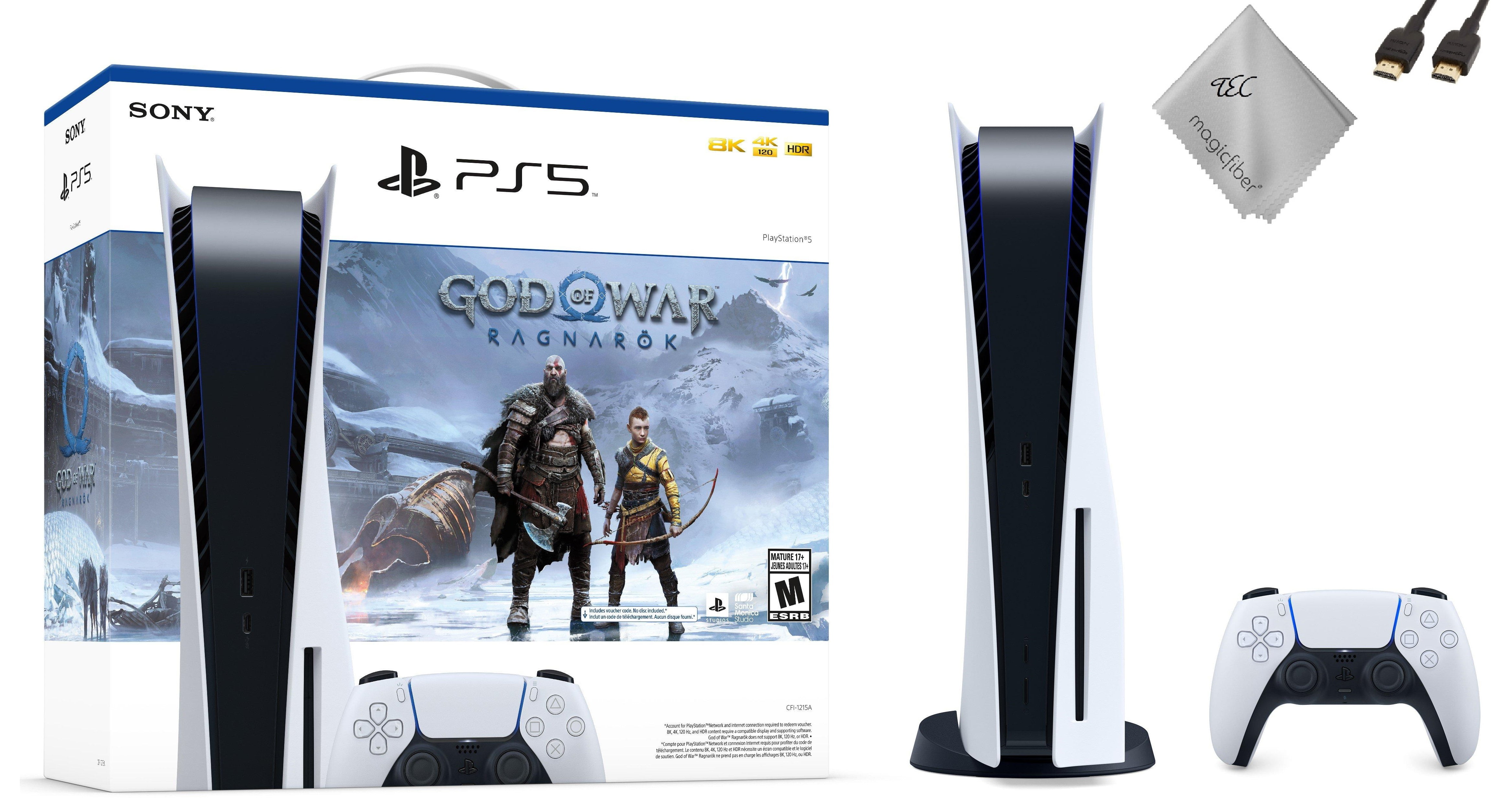 Sony God of War Ragnarok and Playstation Disc Console Bundle