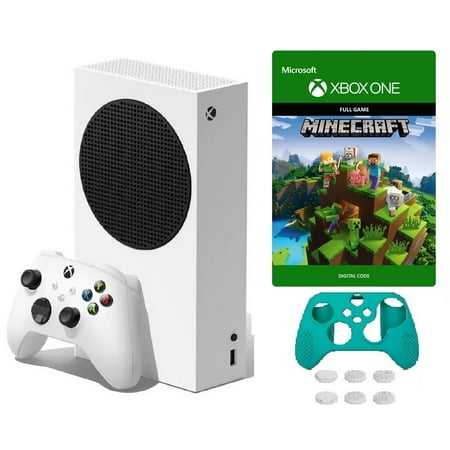 2022 Newest Xbox Series S Gaming Console System- 512GB SSD White Digital Version W/ Minecraft Full Game | Silicone Controller Cover Skin