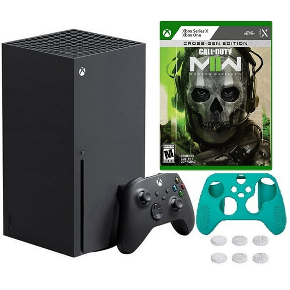 2022 Newest Xbox -Series -X- Gaming Console System- 1TB SSD Black X Version with Disc Drive W/Call of Duty: Modern Warfare II | Silicone Controller Cover Skin