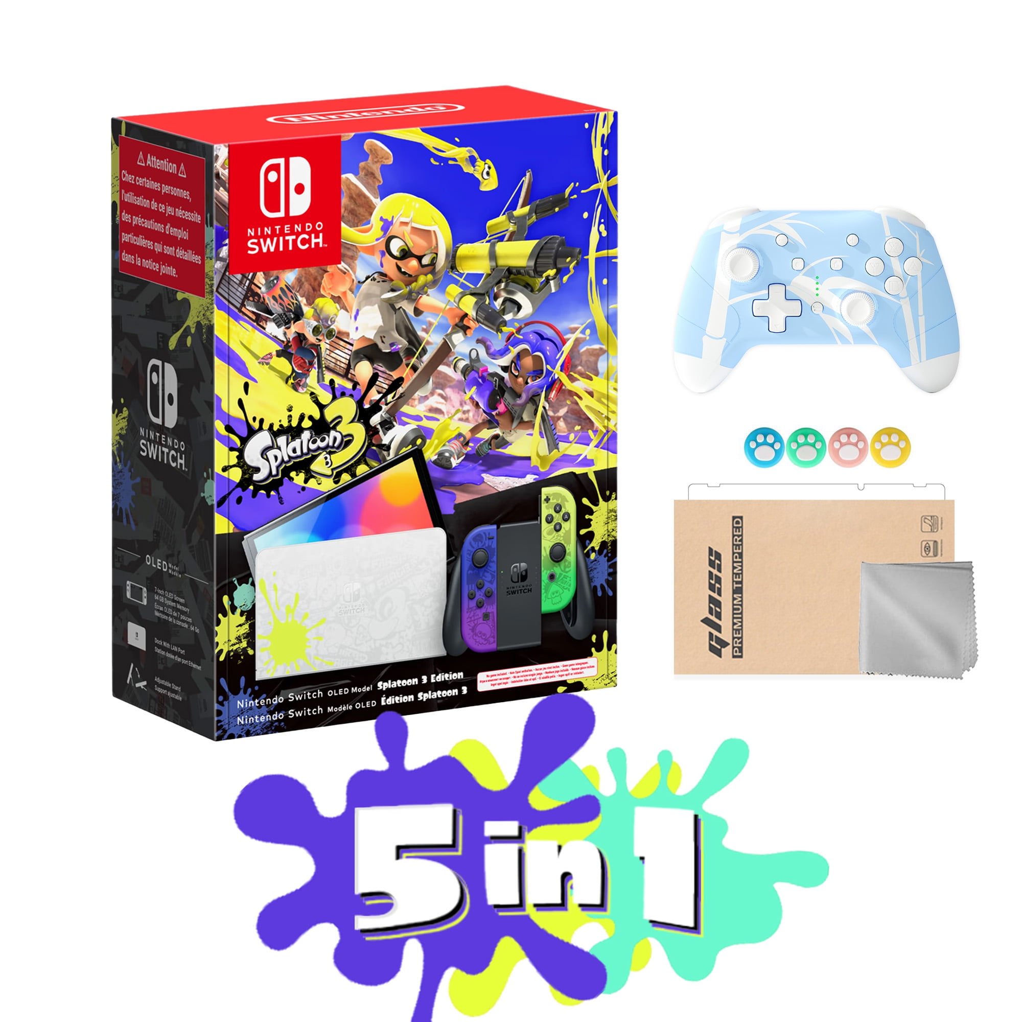 2023 Nintendo Switch OLED Zelda Limited Edition 7 in 1 Collection, Green &  Gold Joy-Con 64GB Console, Hylian Themed Dock, The Legend of Zelda 3 Games