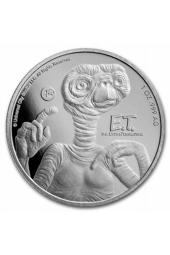 2022 Niue 1 oz Silver $2 E.T. 40th Anniversary Coin BU