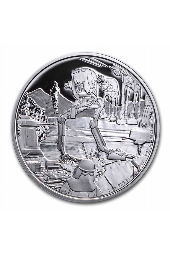 2022 Niue 1 oz Silver Star Wars AT-ST Walker (Box & COA)