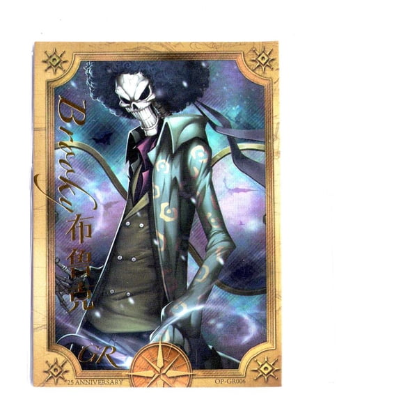 2022 One Piece 25th Anniversary Brook Holofoil #OP-CR006 Trading Card (English)