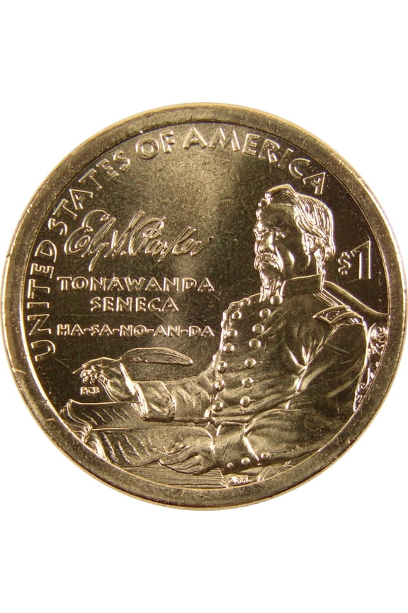 2022 P Ely S Parker Native American Dollar BU Uncirculated $1 Coin