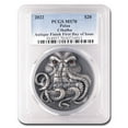 thumbnail image 1 of 2022 Palau 3 oz Silver Antique Lovecraft: Cthulhu MS-70 PCGS FDI, 1 of 3
