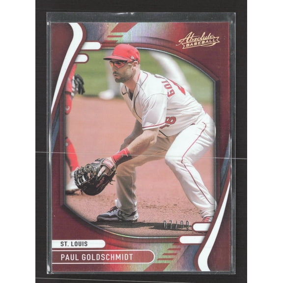 2022 Panini Absolute Baseball Paul Goldschmidt #39 Red /99 Baseball Card