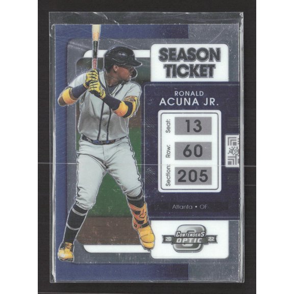2022 Panini Chronicles Contenders Optic Ronald Acuna Jr. #24 Season Ticket