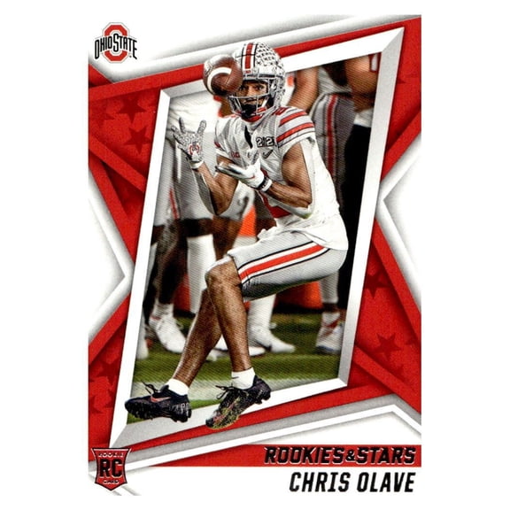 2022 Panini Chronicles Draft Picks Rookies And Stars Chris Olave #10 Ohio State Buckeyes Football Card