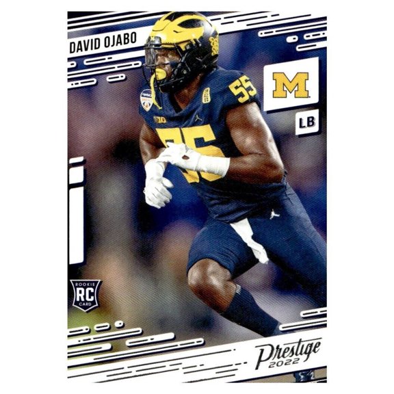 2022 Panini Chronicles Draft Picks Prestige #22 David Ojabo Michigan Wolverines Football Card