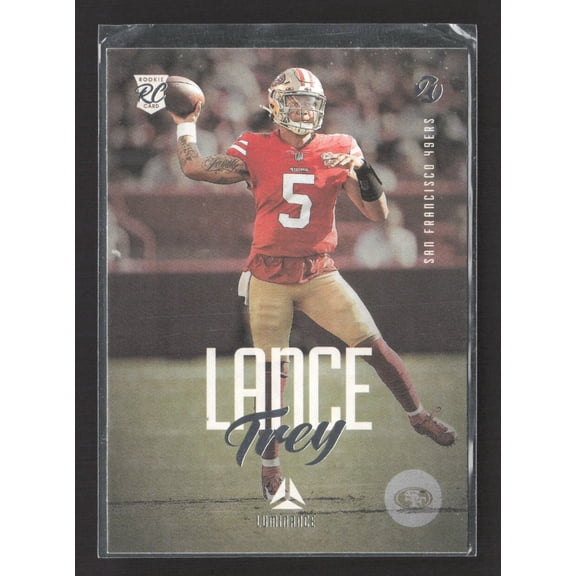 2022 Panini Chronicles Luminance Football Trey Lance #204 RC San Francisco 49ers Football Card