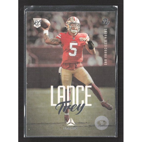 2022 Panini Chronicles Luminance Trey Lance San Francisco 49ers RC #204 Football Card