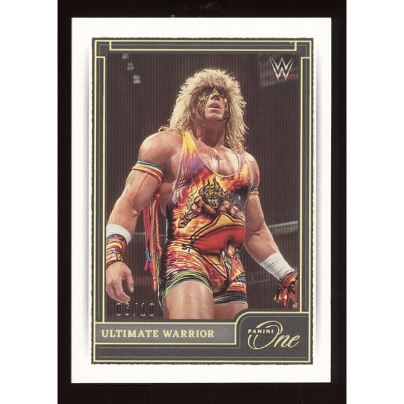 2022 Panini Chronicles One WWE Ultimate Warrior #483 Gold /10 WWE Legends WWE Wrestling Trading Card