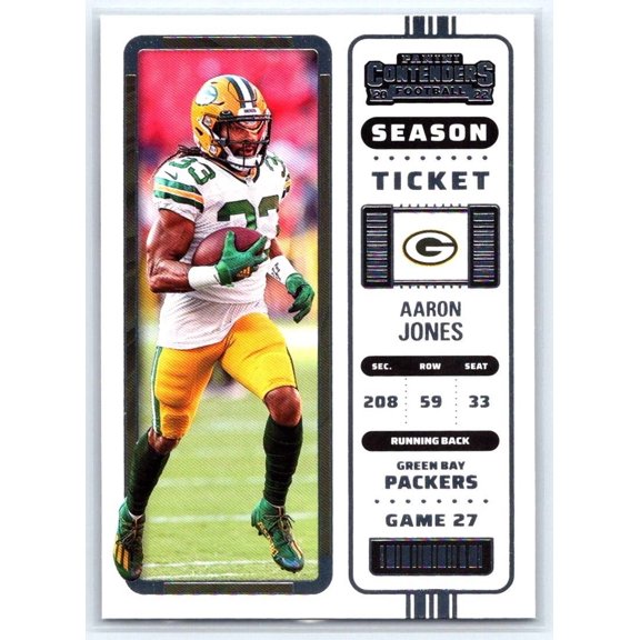 Near Mint 2022 Panini Contenders #41 Aaron Jones Green Bay Packers Football Card