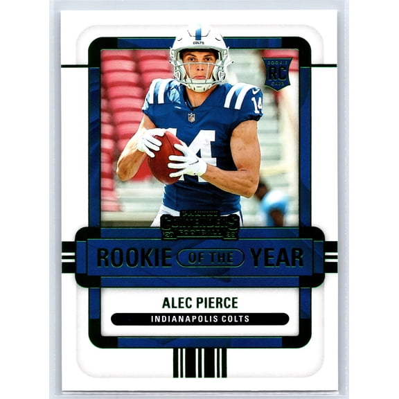 2022 Panini Contenders Alec Pierce #ROY-API Rookie of the Year Contenders Emerald