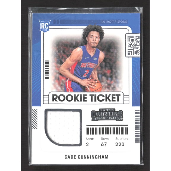 2022 Panini Contenders Basketball Rookie Ticket Cade Cunningham #RTS-CCU RC Memorabilia