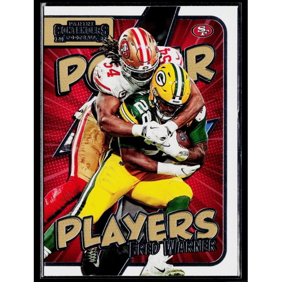 2022 Panini Contenders Power Players Fred Warner #PWR-FWA San Francisco 49ers Football Card