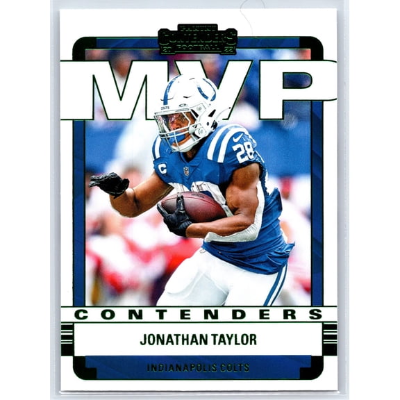 2022 Panini Contenders Jonathan Taylor #MVP-JTA MVP Contenders Emerald