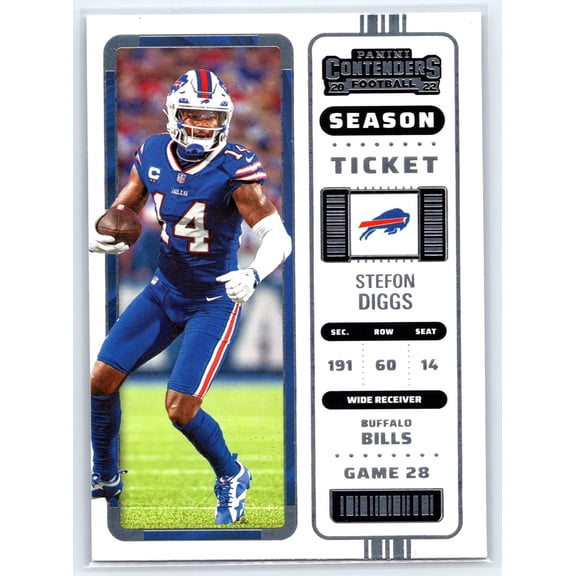 2022 Panini Contenders Stefon Diggs #12 Buffalo Bills Football Card