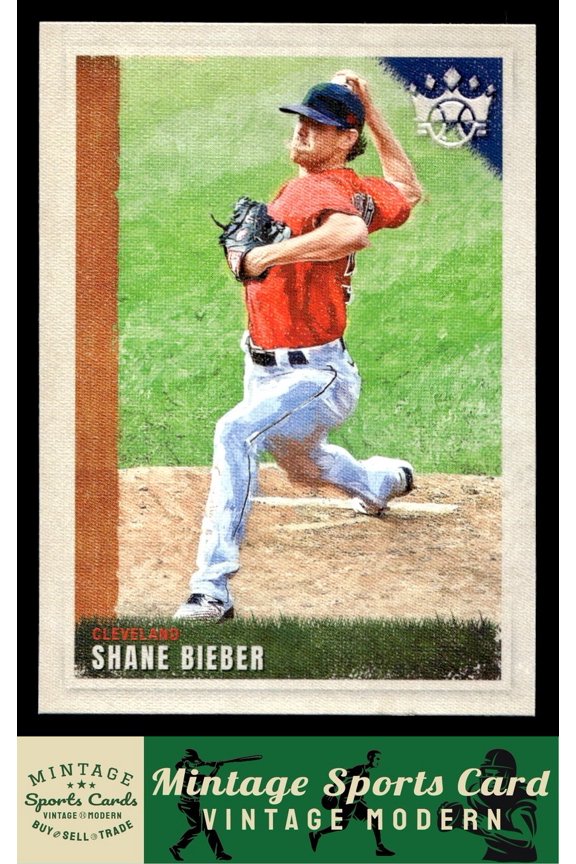 2022 Panini Diamond Kings Shane Bieber Cleveland Guardians #46 Baseball Card