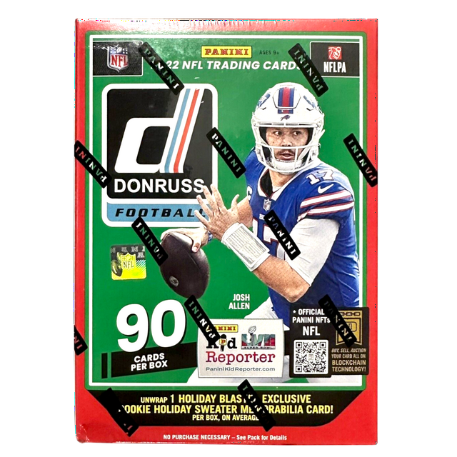 2022 Panini Donruss NFL Football Holiday Trading Cards Blaster Box