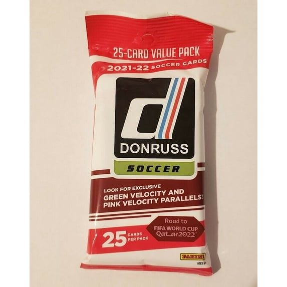 2022 Panini Donruss Soccer 25 Card Jumbo Value Pack Sealed Fat Pack