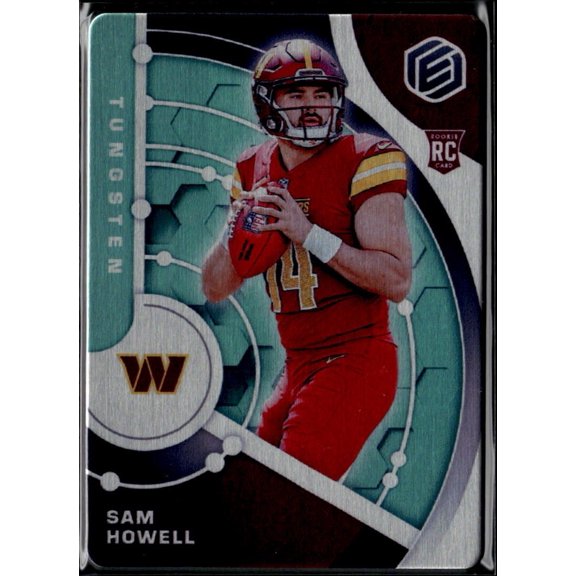 2022 Panini Elements Football Tungsten RC Sam Howell 81 Washington Commanders Football Card