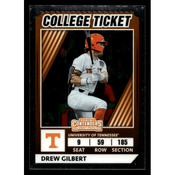 2022 Panini Elite Extra Edition Baseball Contenders Draft Picks Drew Gilbert CTO-20 Trading Card